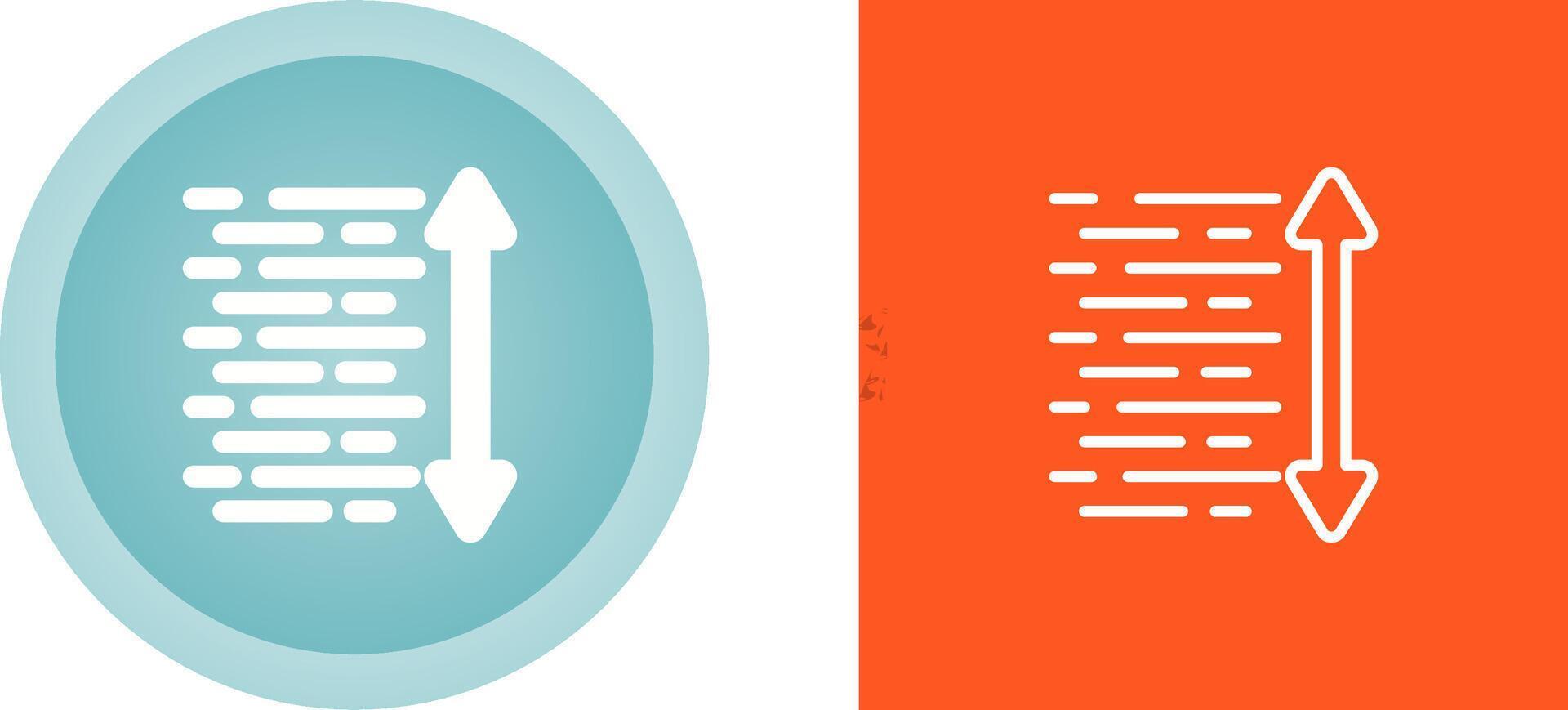 Line Spacing Vector Icon