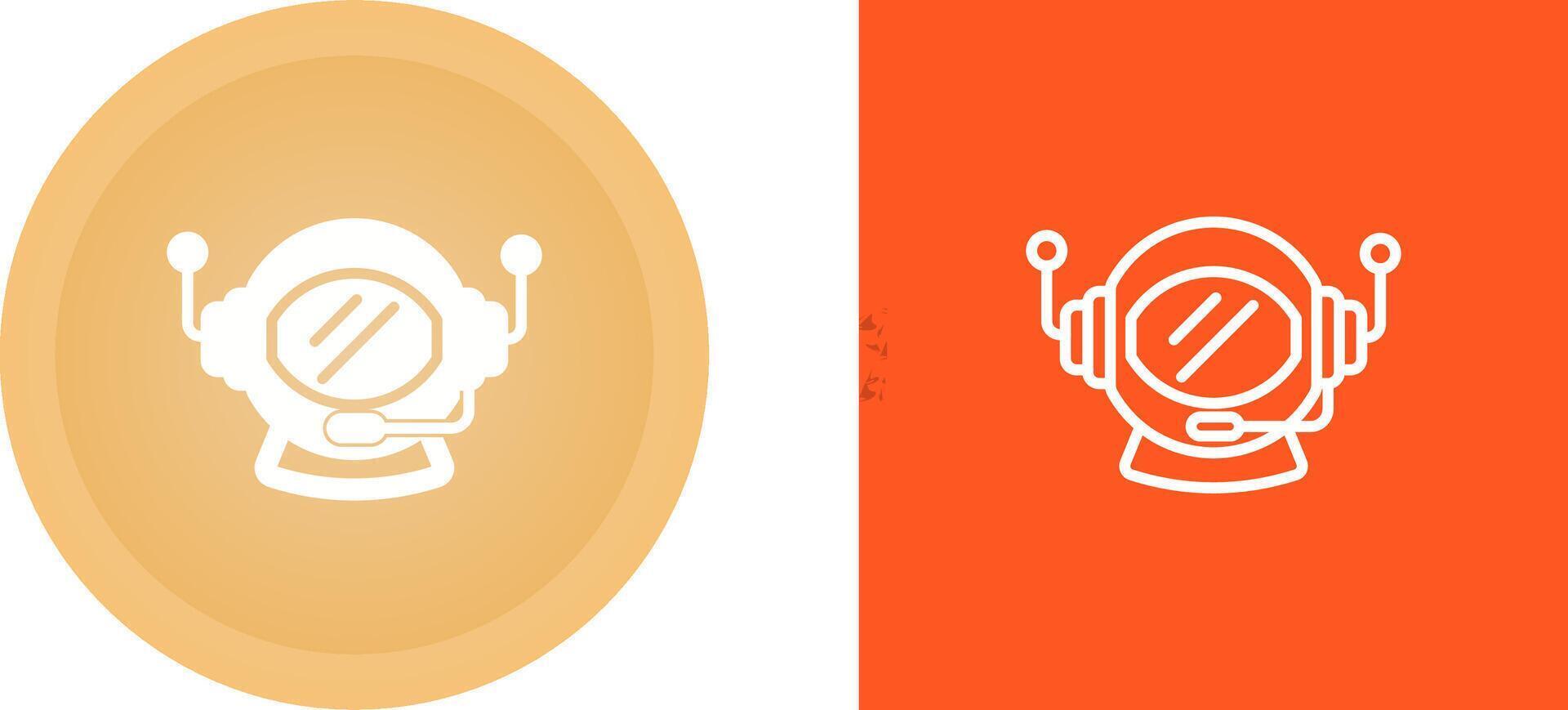 Astronaut Helmet Vector Icon