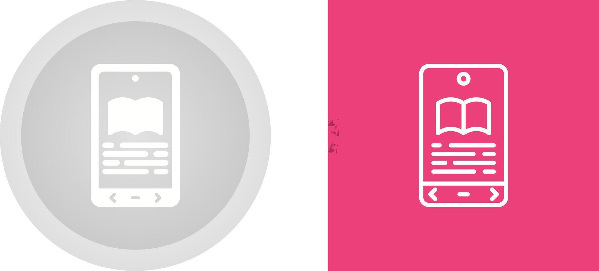 E book Reader Vector Icon