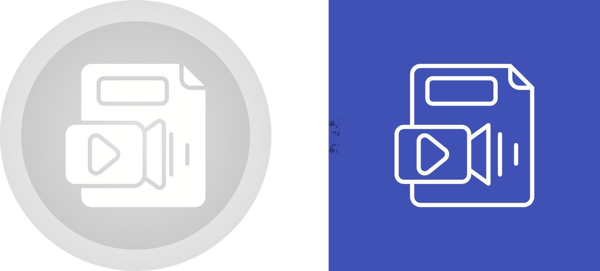 Video File Vector Icon
