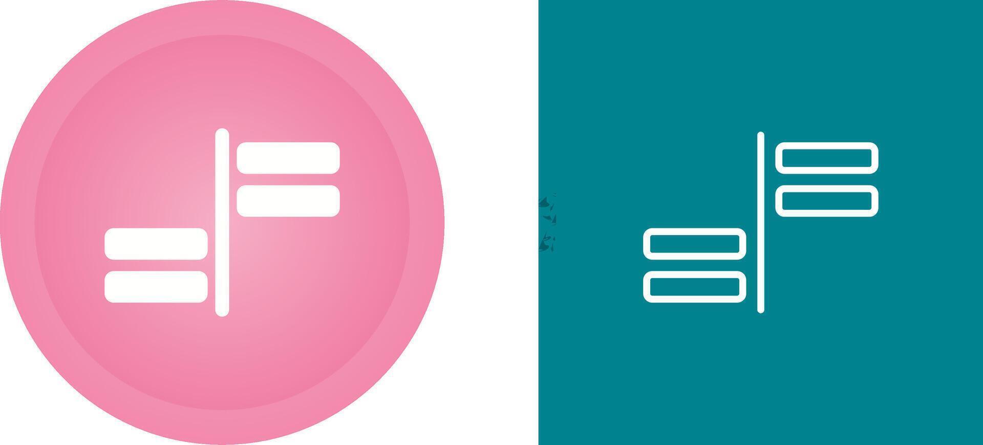 Horizontal Alignment Vector Icon