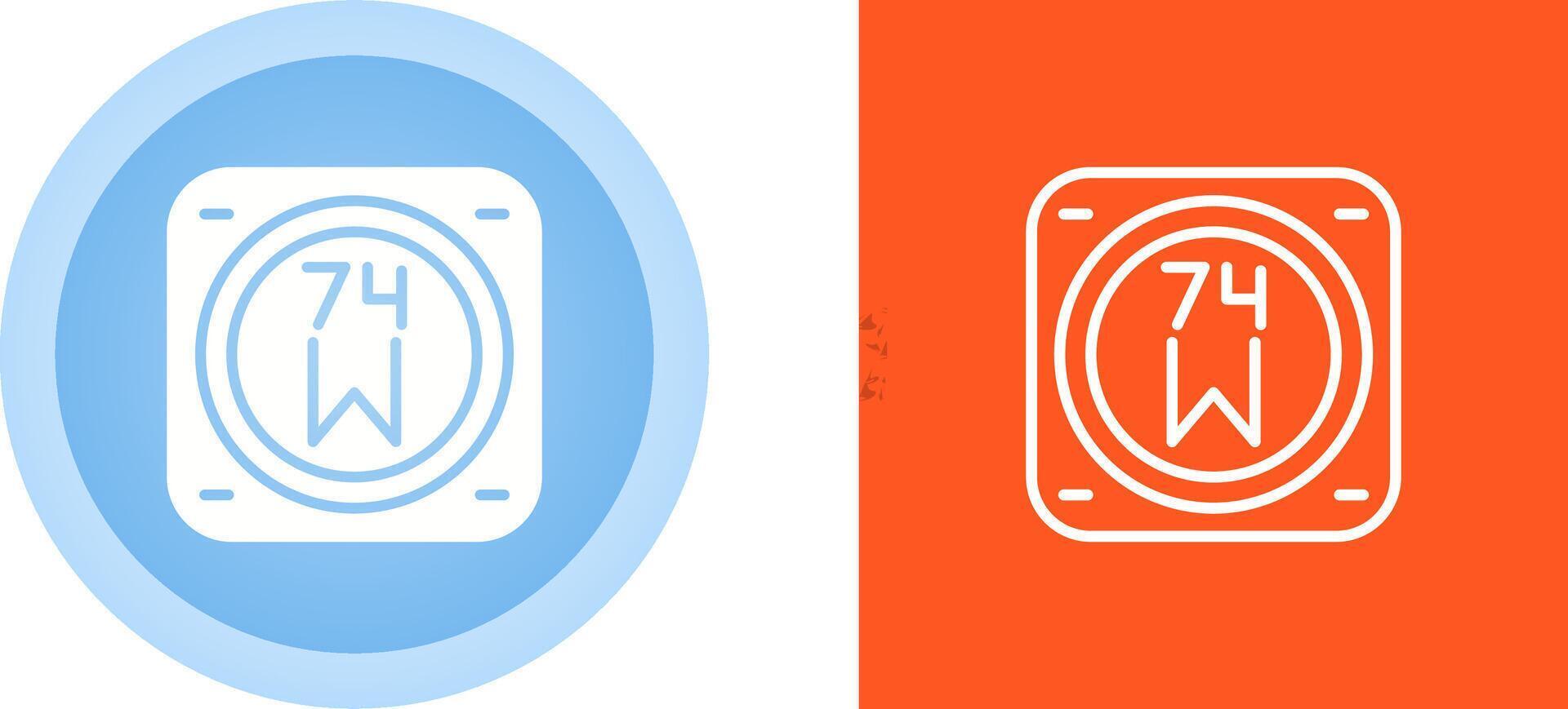 Unique Two Icons Set vector