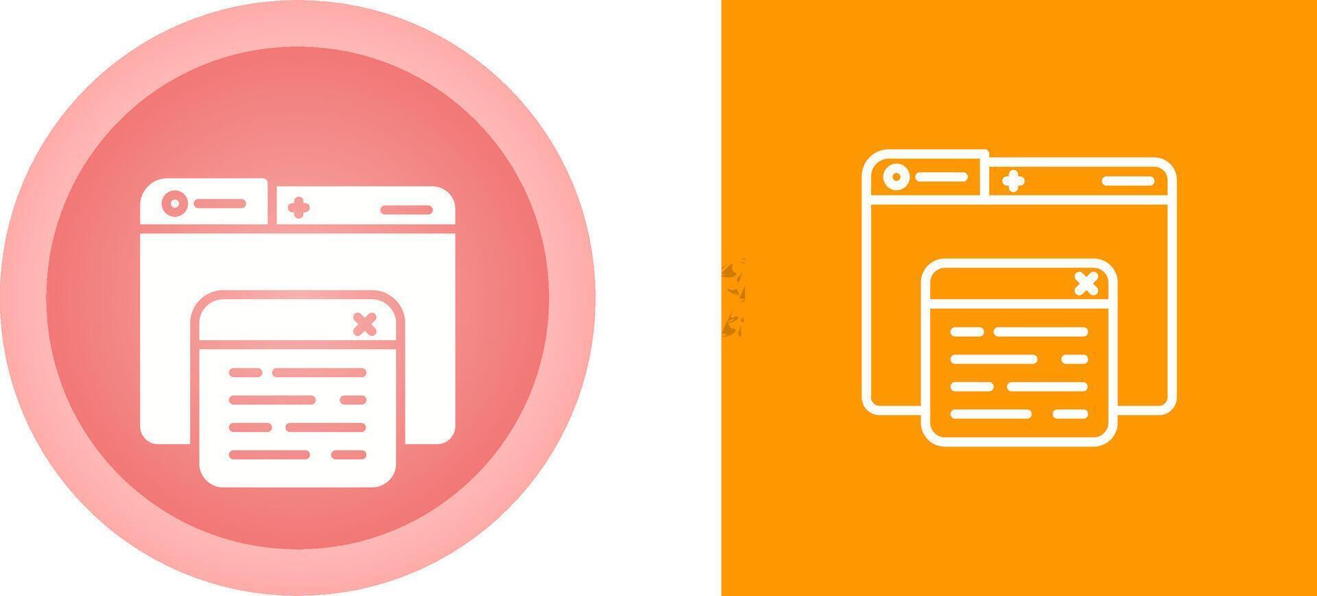 Pop Up Vector Icon
