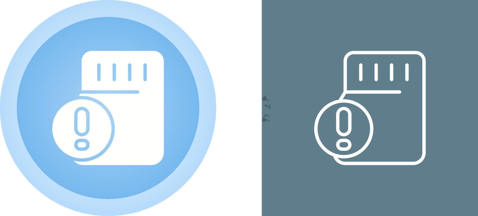 Memory Card Vector Icon