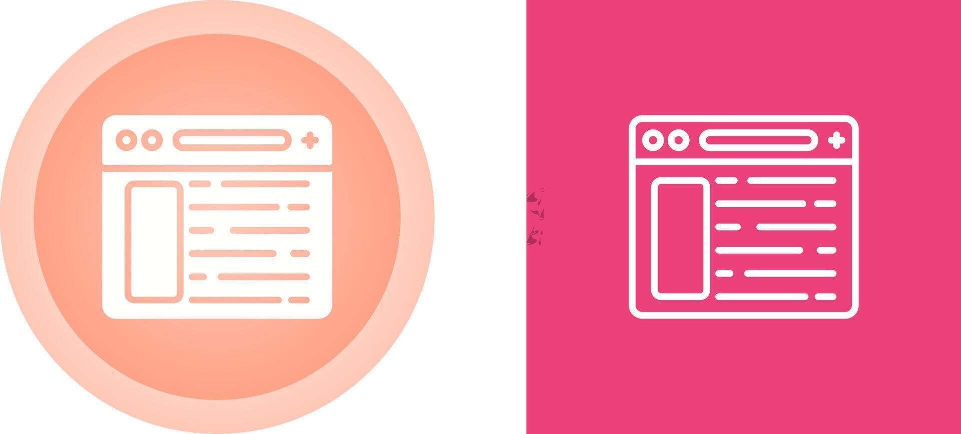Browser Vector Icon