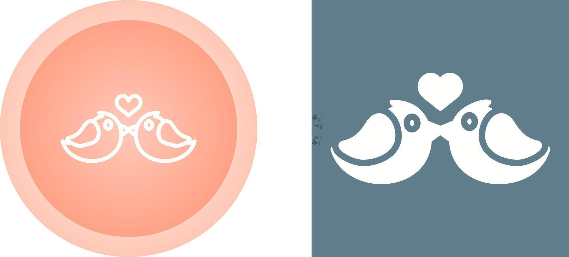 Lovebirds Vector Icon