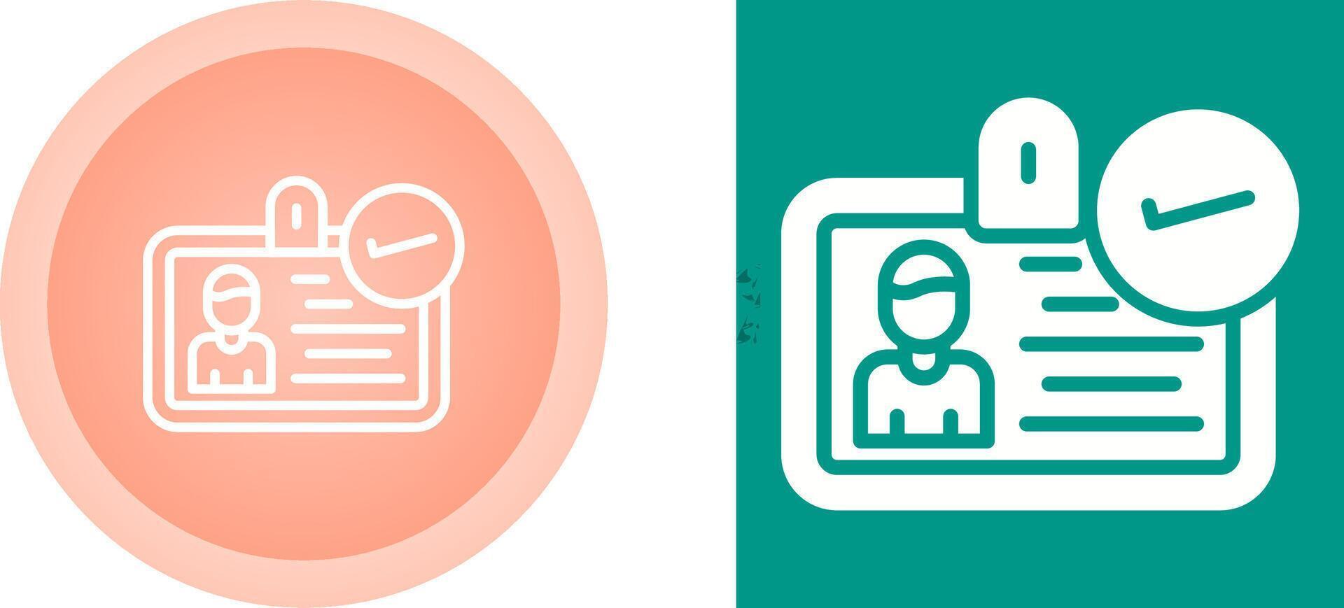 ID Verification Vector Icon