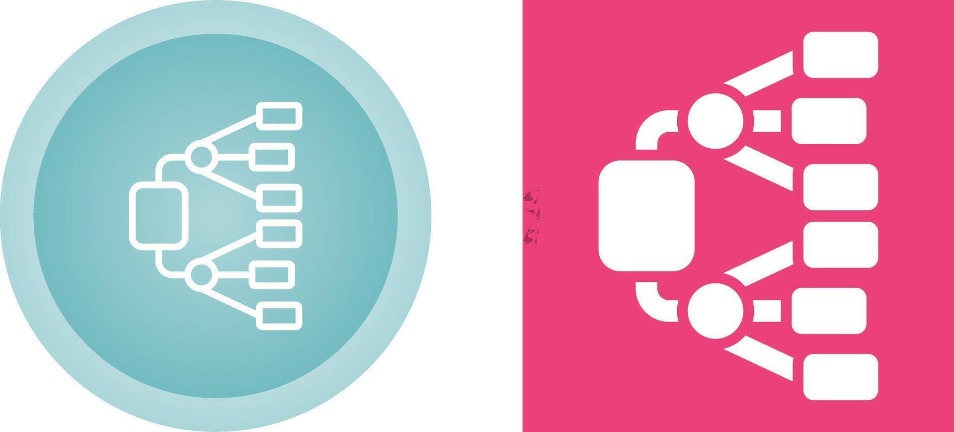 Network Diagram Vector Icon