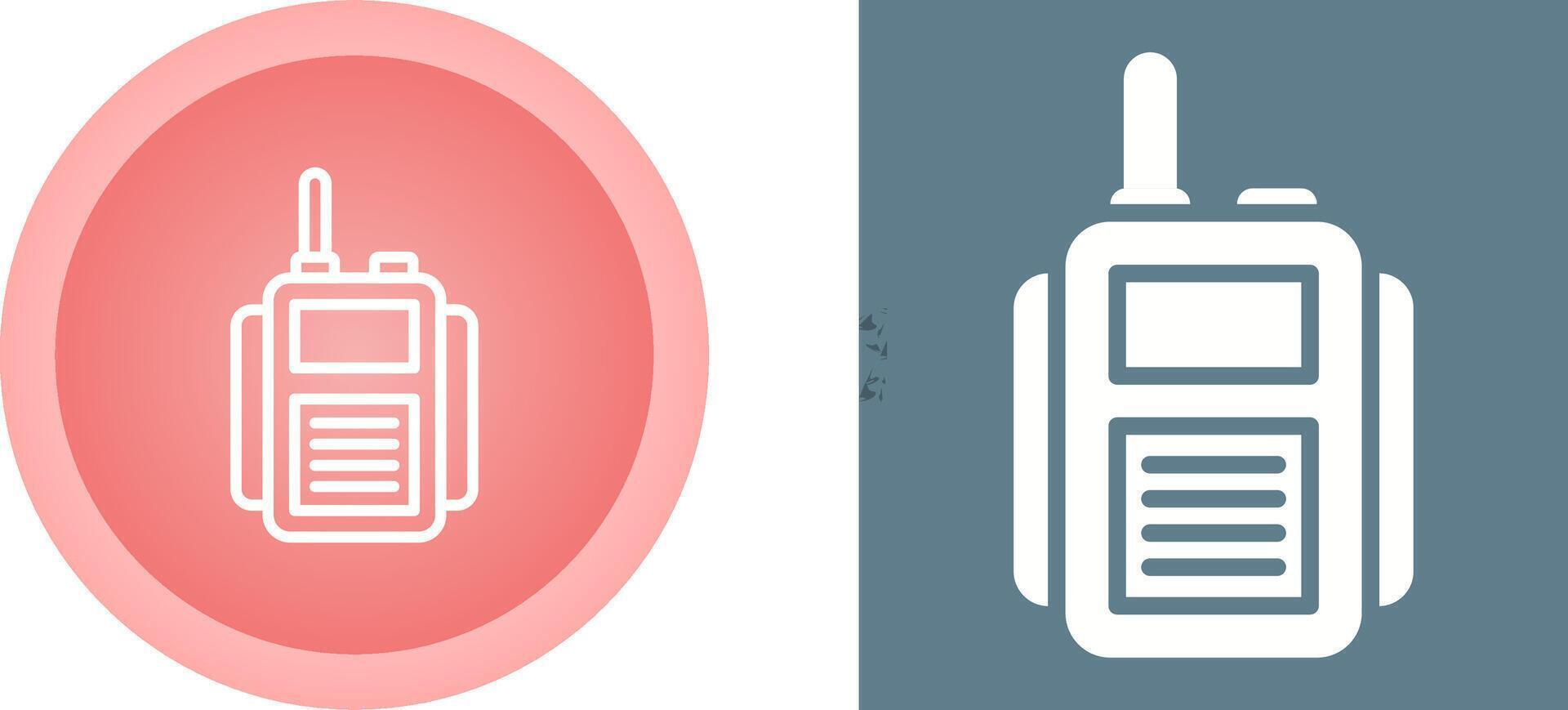 Hand crank radio Vector Icon