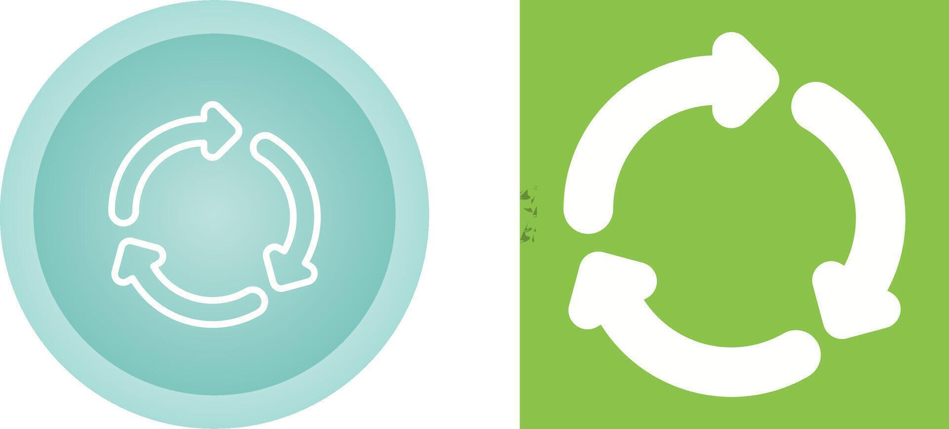 Recycling symbol Vector Icon