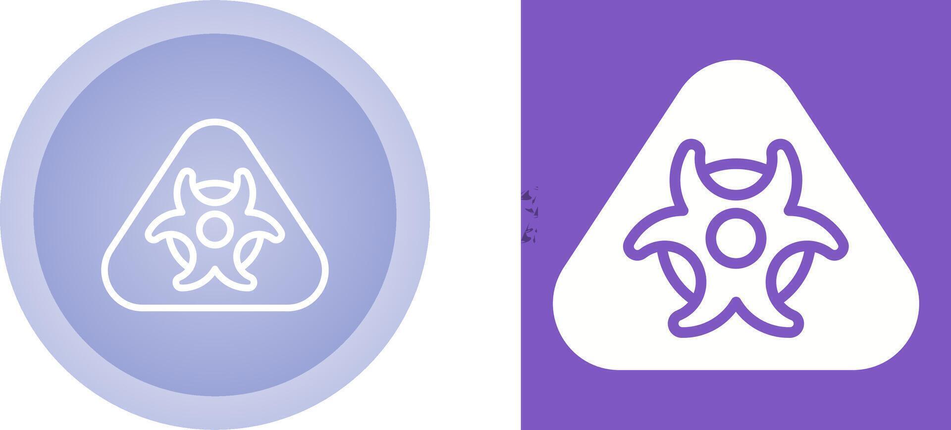 Hazardous materials symbol Vector Icon