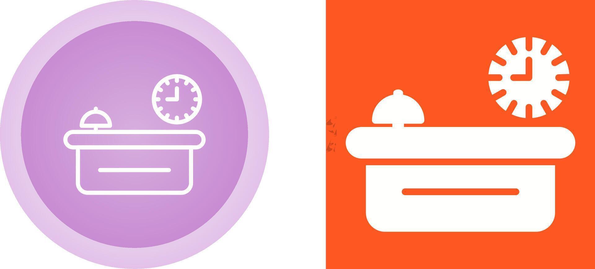 Customer Service Counter Vector Icon