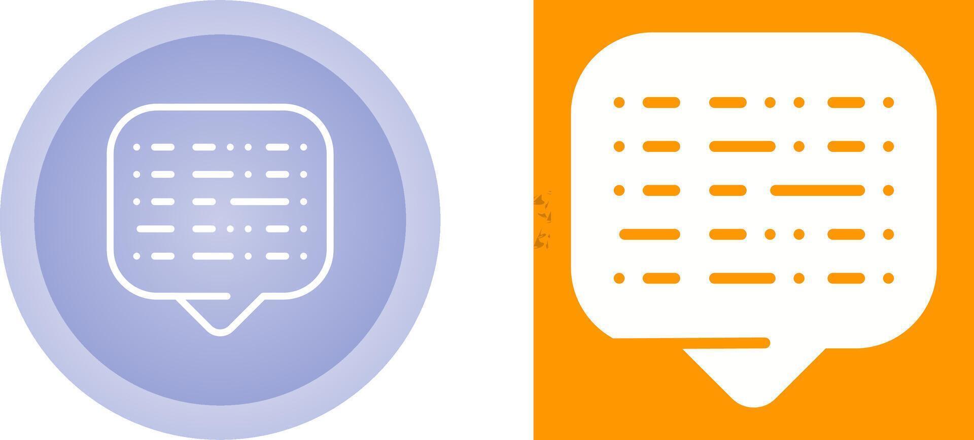 Morse Code Vector Icon