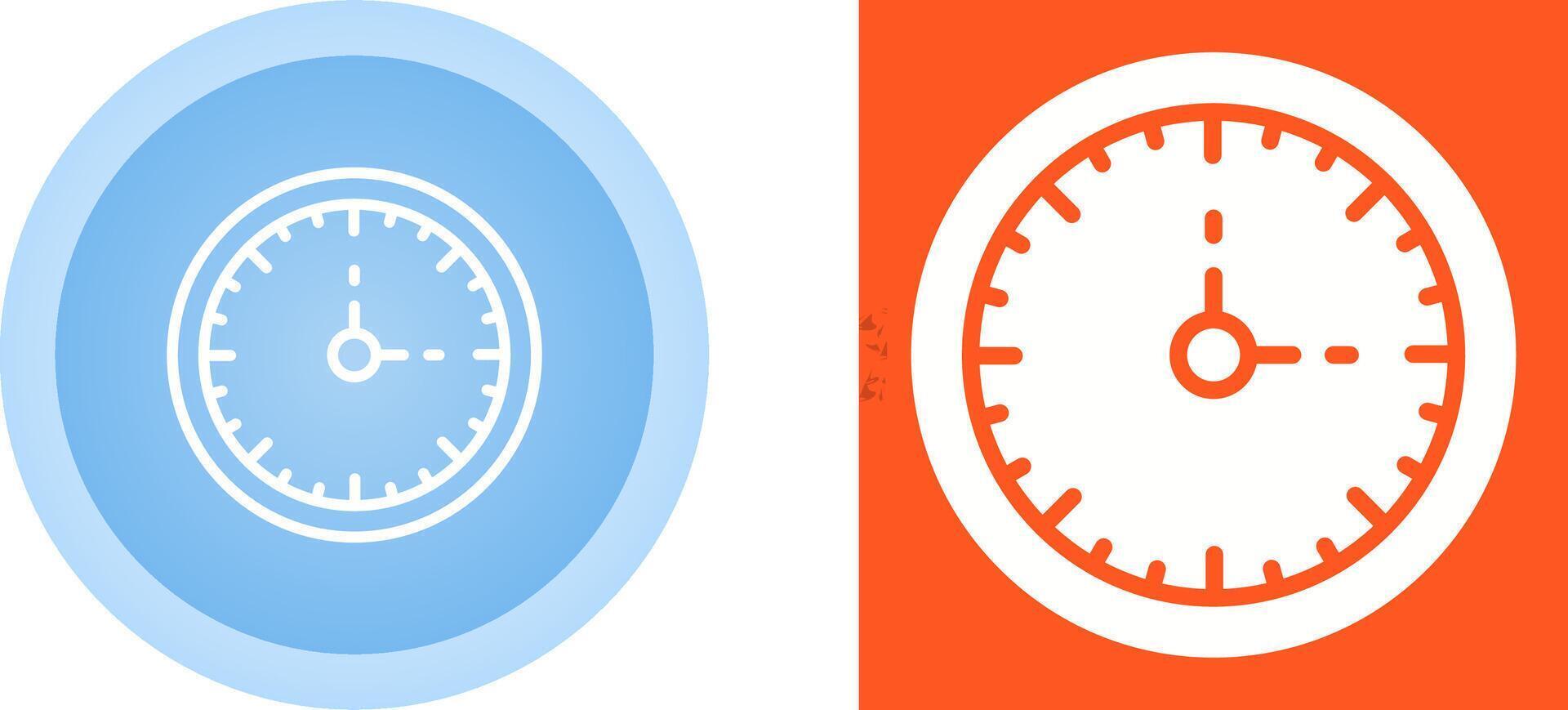 Clock Three Vector Icon