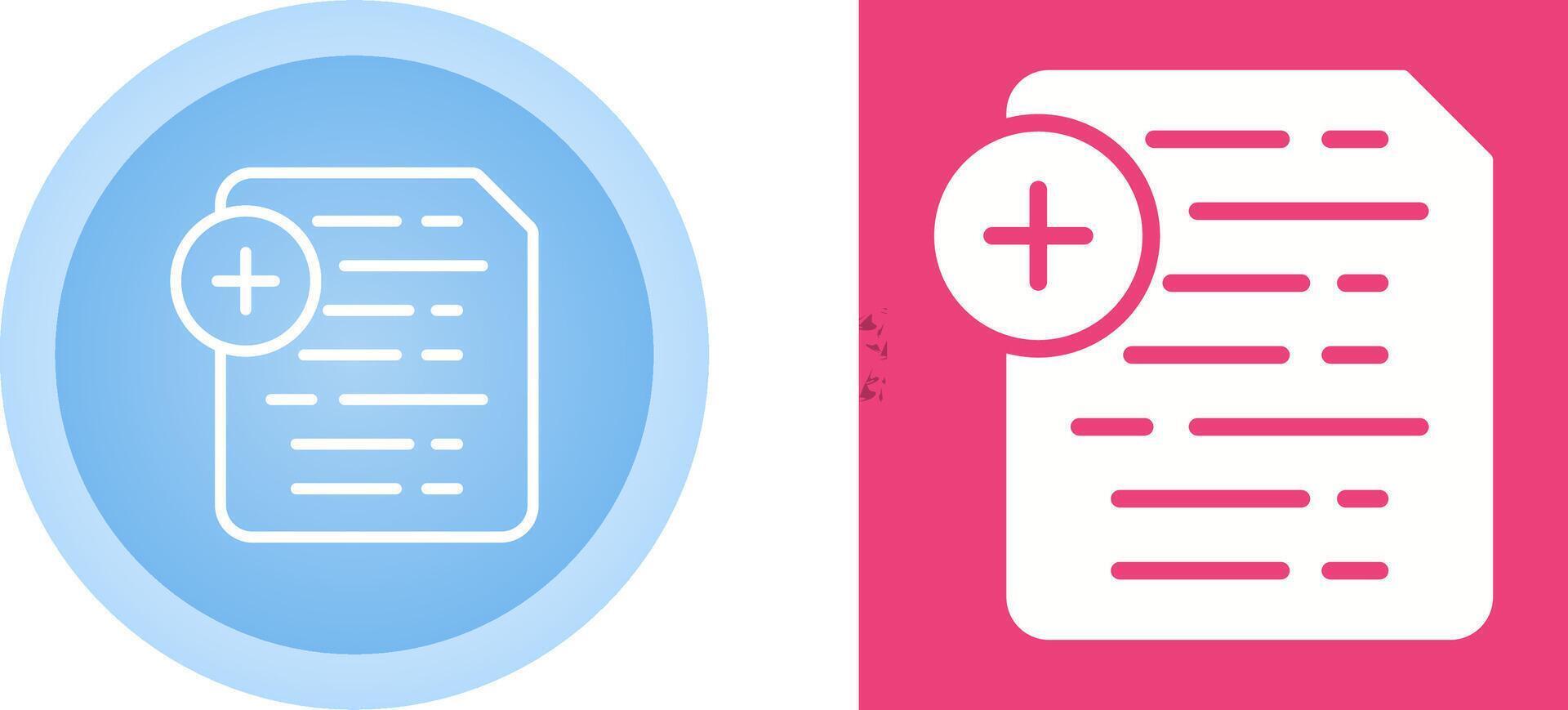 Document Insert Icon Vector Icon