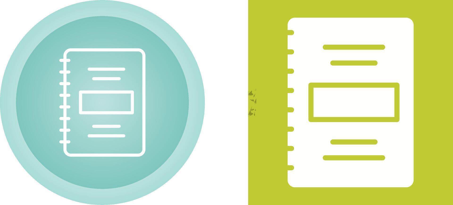 Notebook Vector Icon