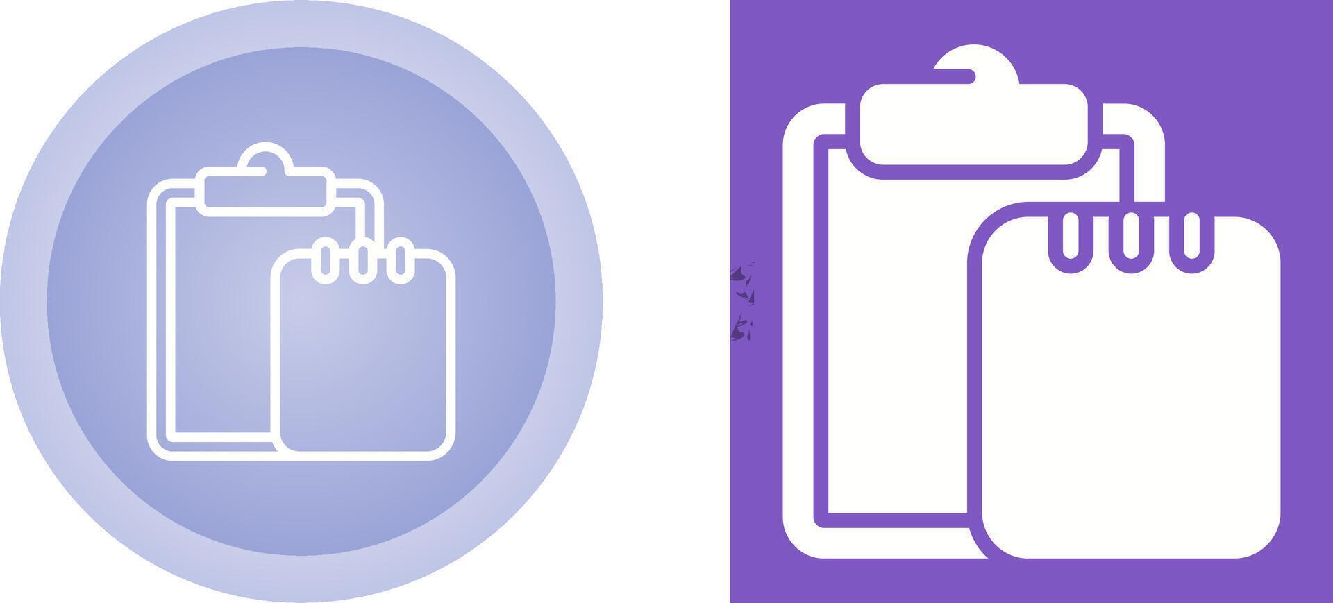 Task list with writing pad Vector Icon