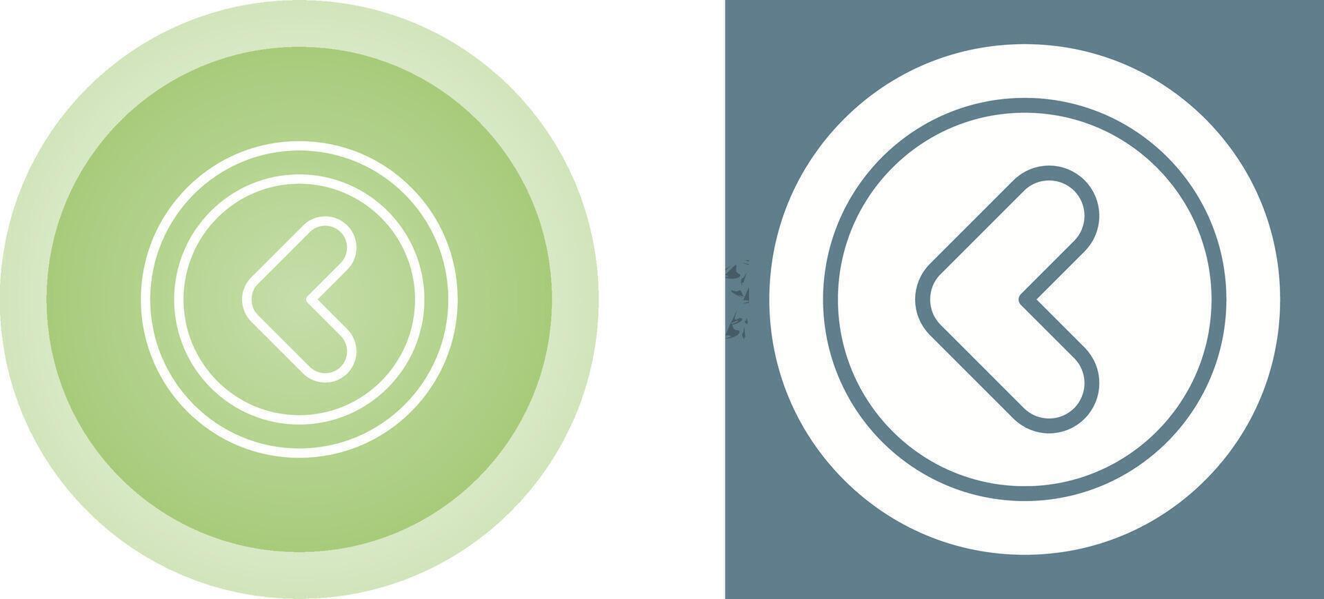 Angle Left Vector Icon