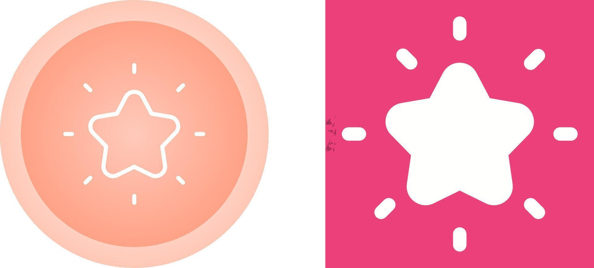 Shining star Vector Icon