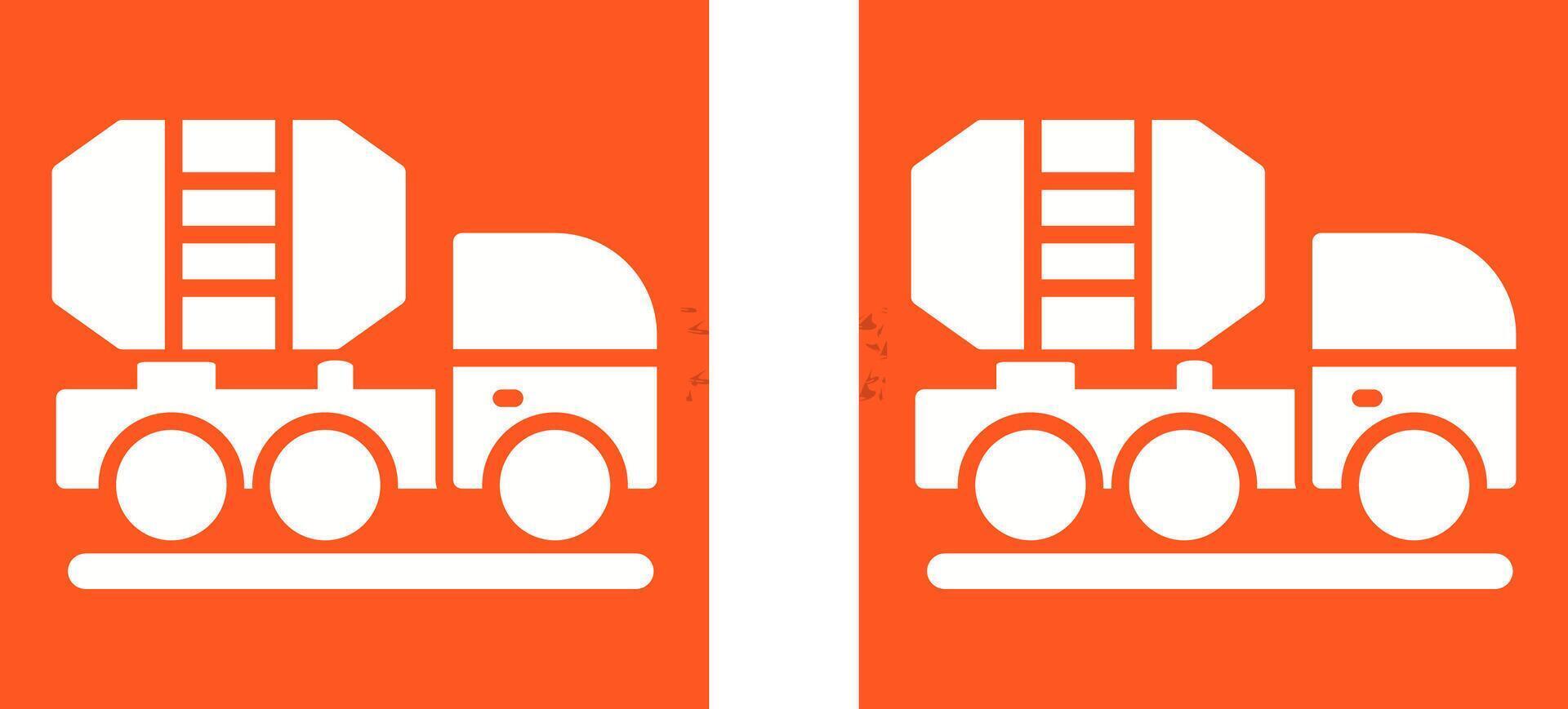 Mixer Truck Vector Icon