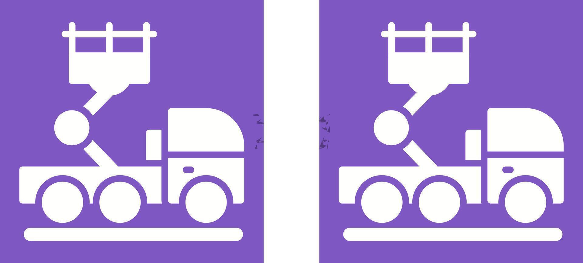 Ladder Truck Vector Icon