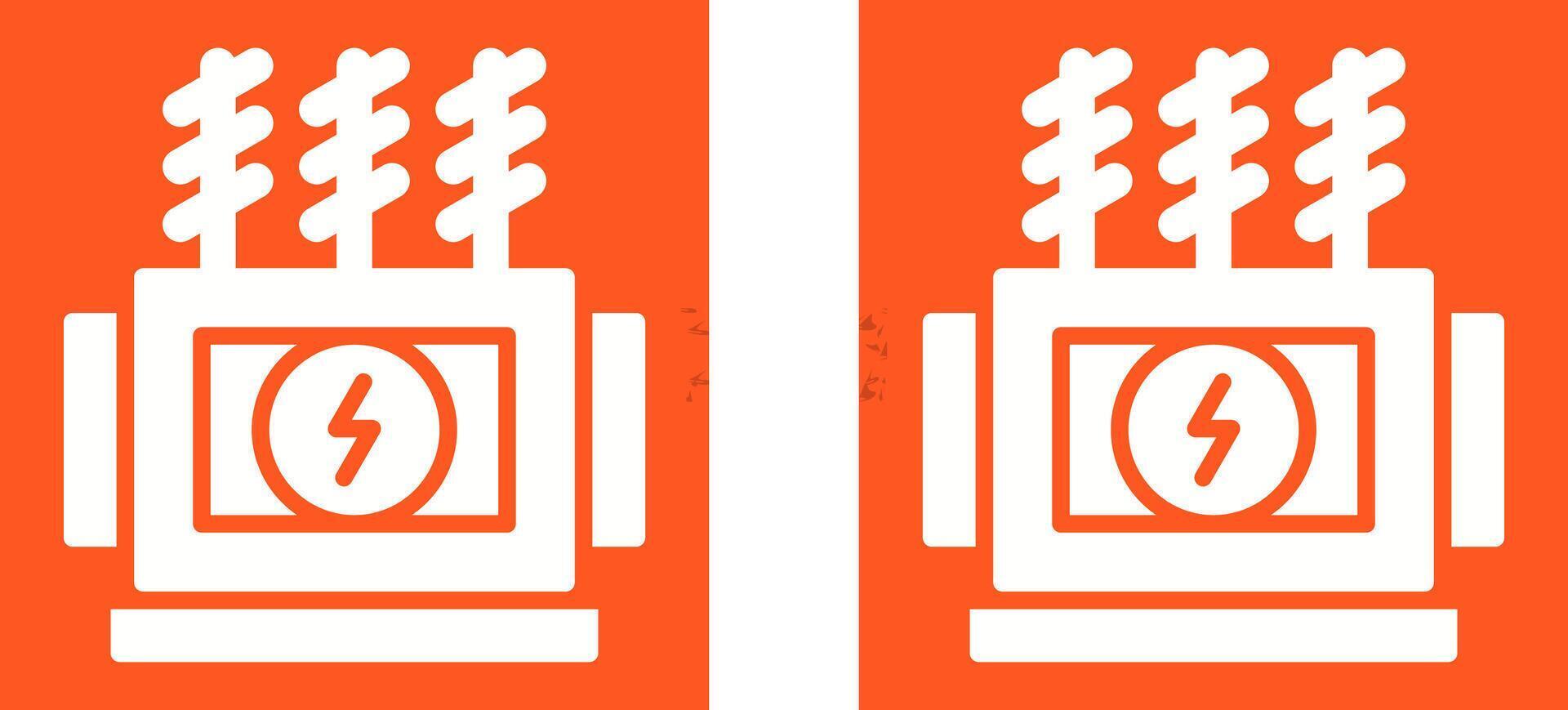 Power Transformer Vector Icon