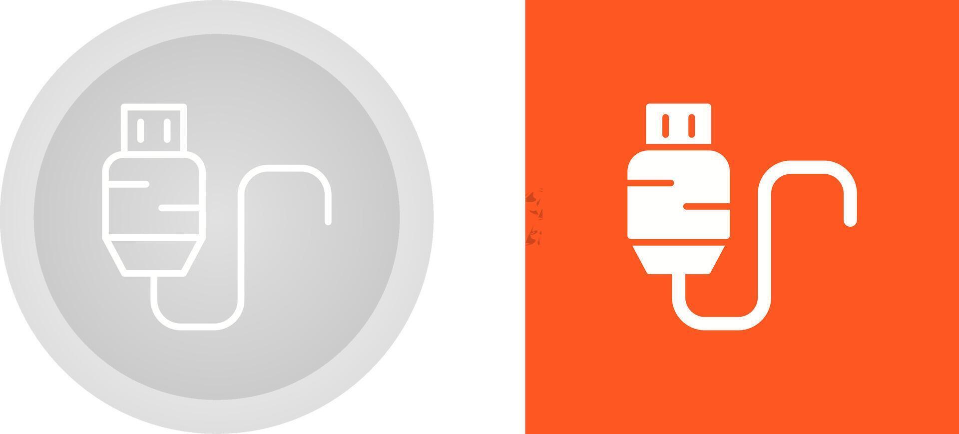 Usb Cable Vector Icon