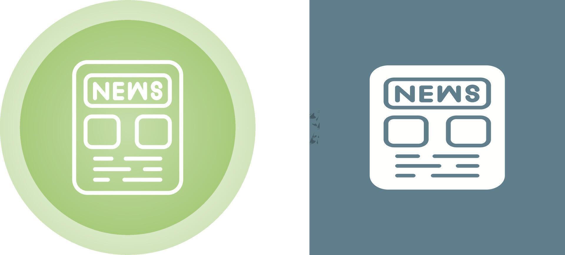 Newspaper Vector Icon