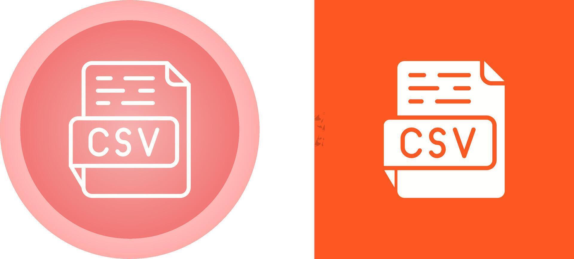 CSV Vector Icon