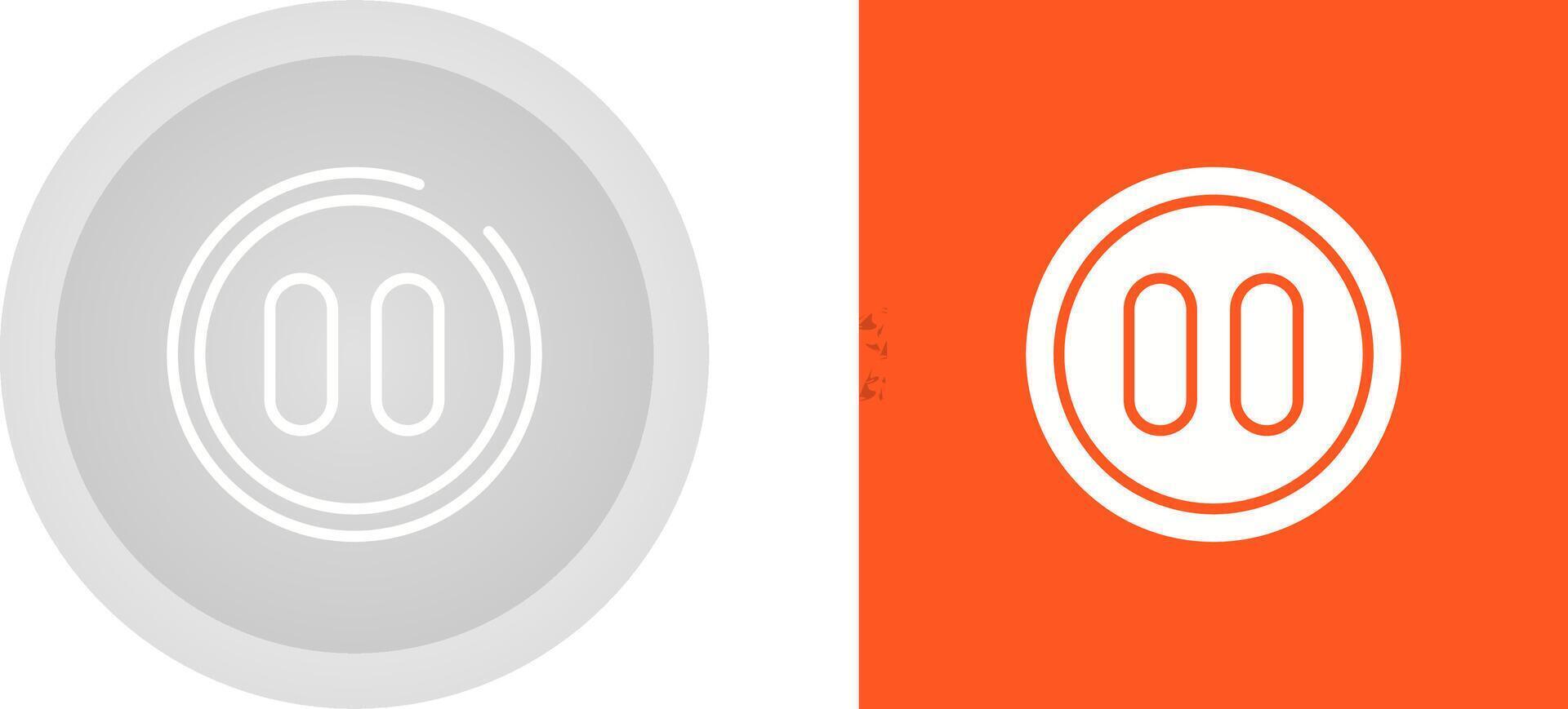 Pause Button Vector Icon 40623709 Vector Art at Vecteezy