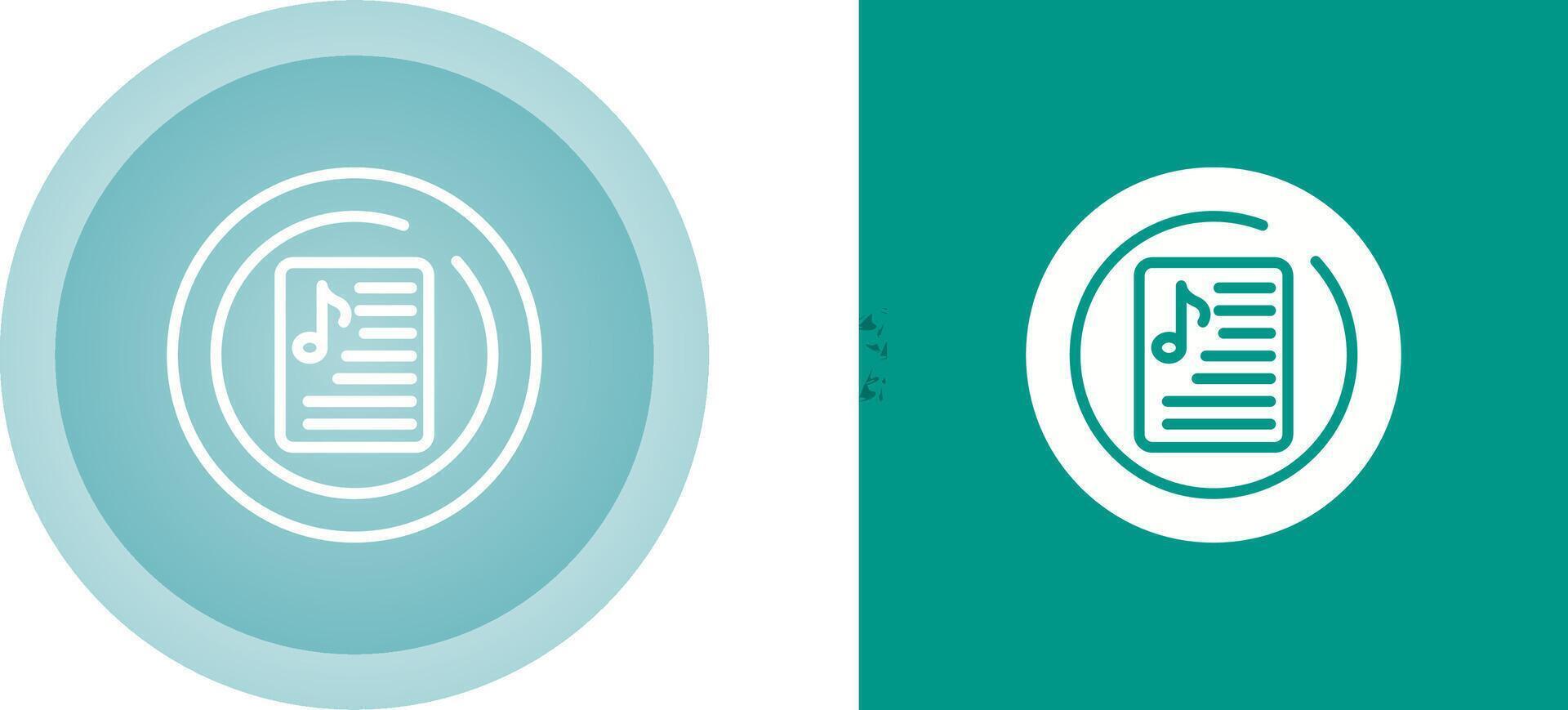 Music Playlist Circle Vector Icon
