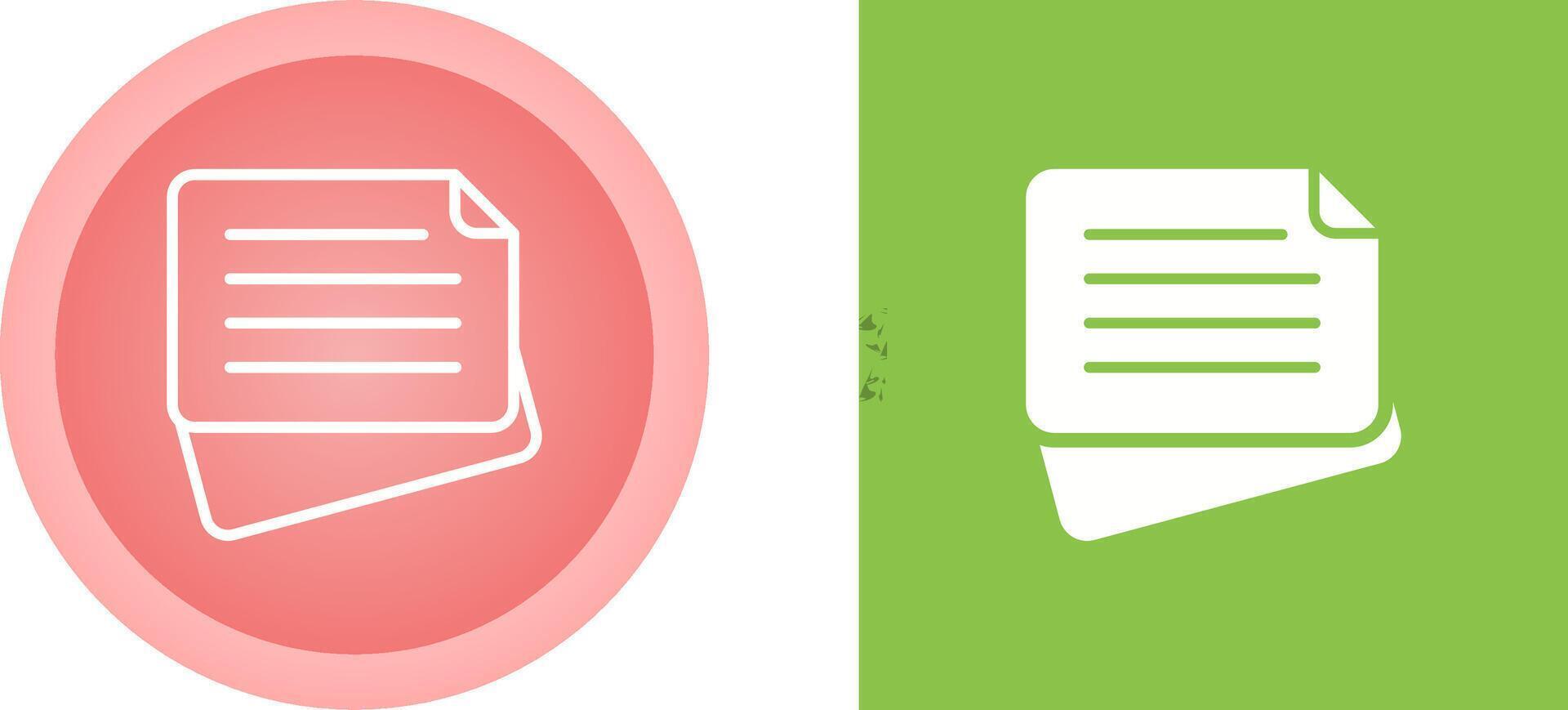 Sticky Note Vector Icon