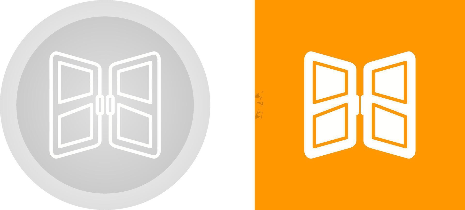 Unique Two Icons Set vector