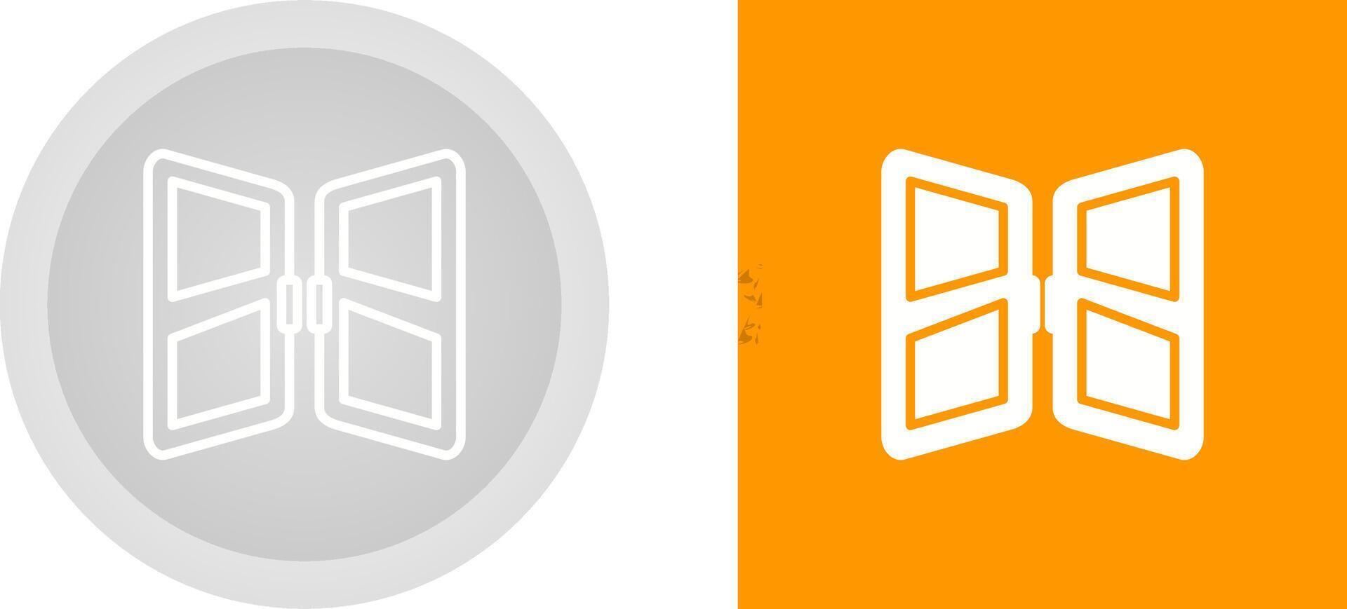 Unique Two Icons Set vector