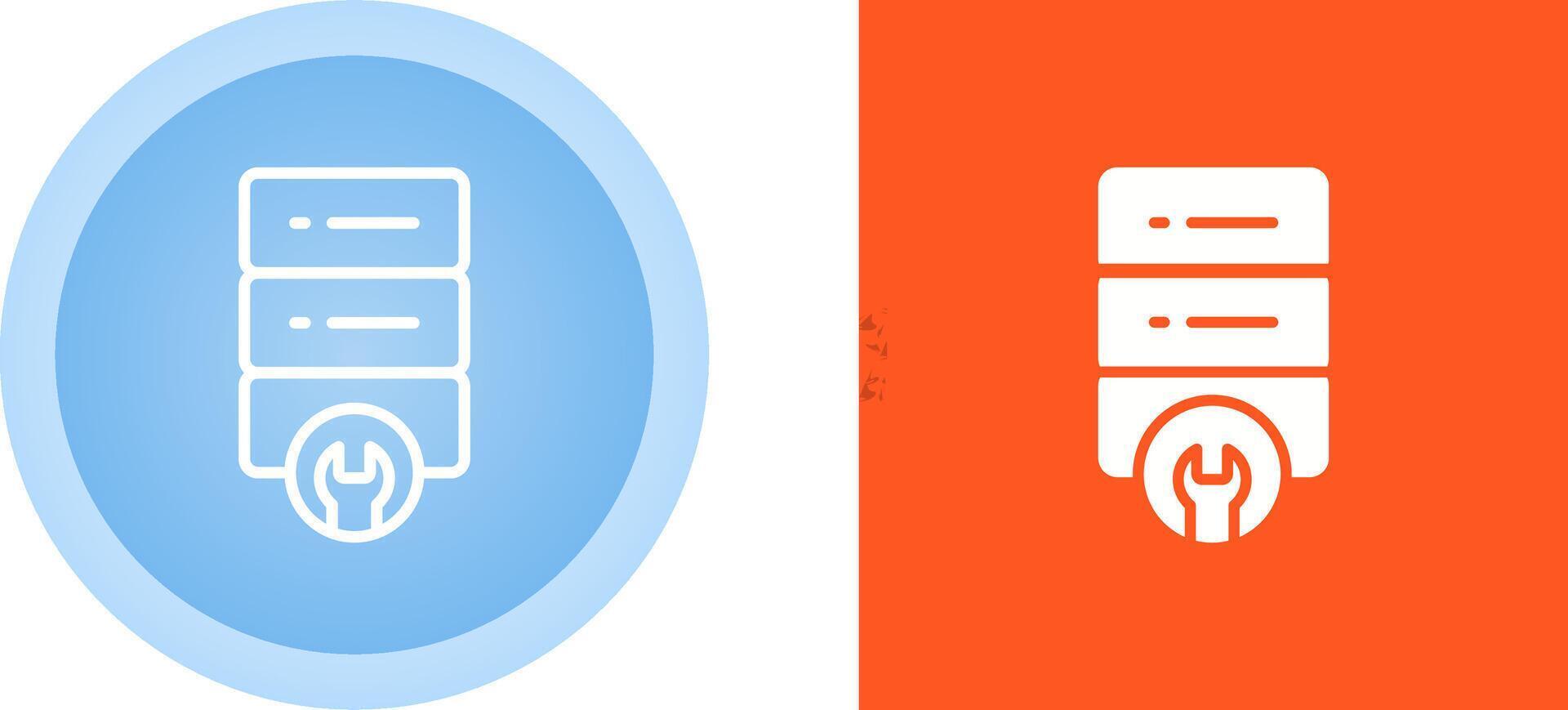 Server Maintenance Vector Icon