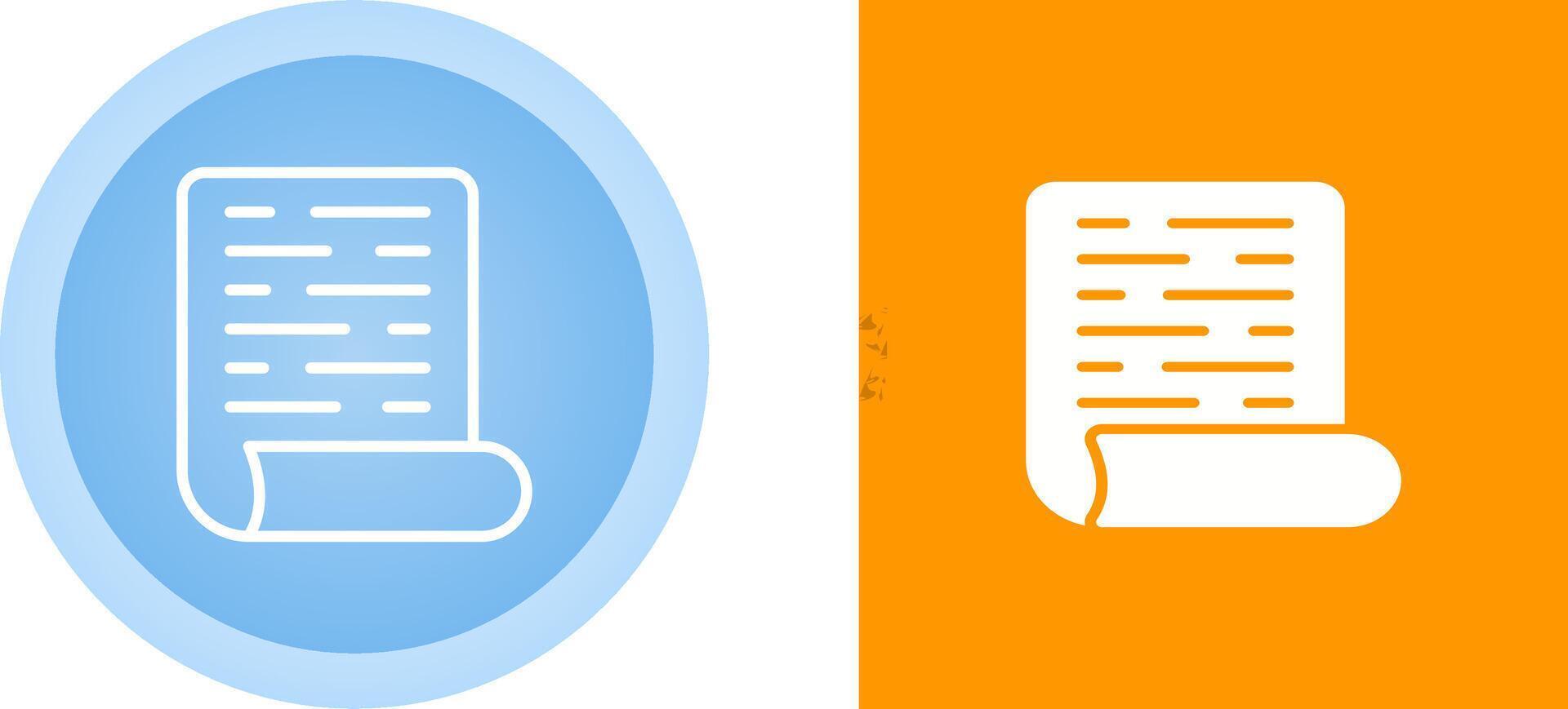 Page with Curl Vector Icon