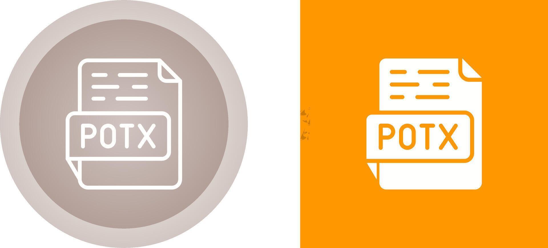 POTX Vector Icon