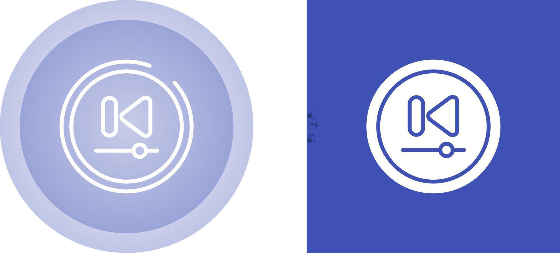 Video Previous Track Butto Vector Icon
