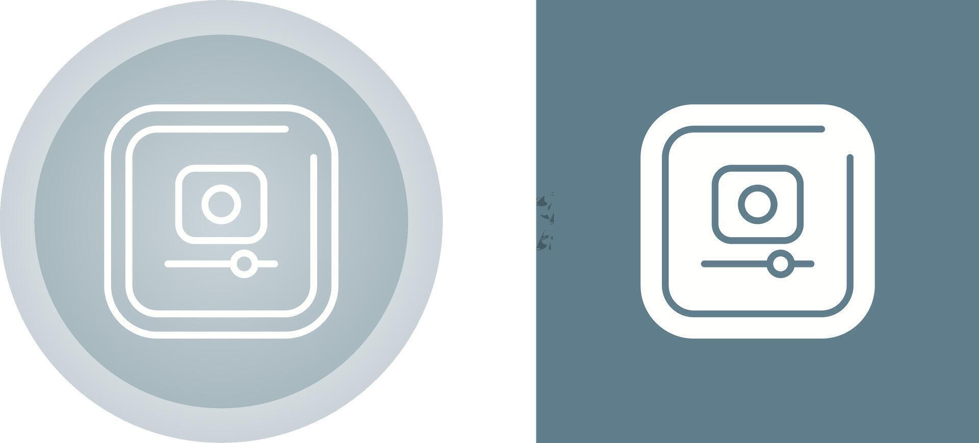 Video Record Square Vector Icon