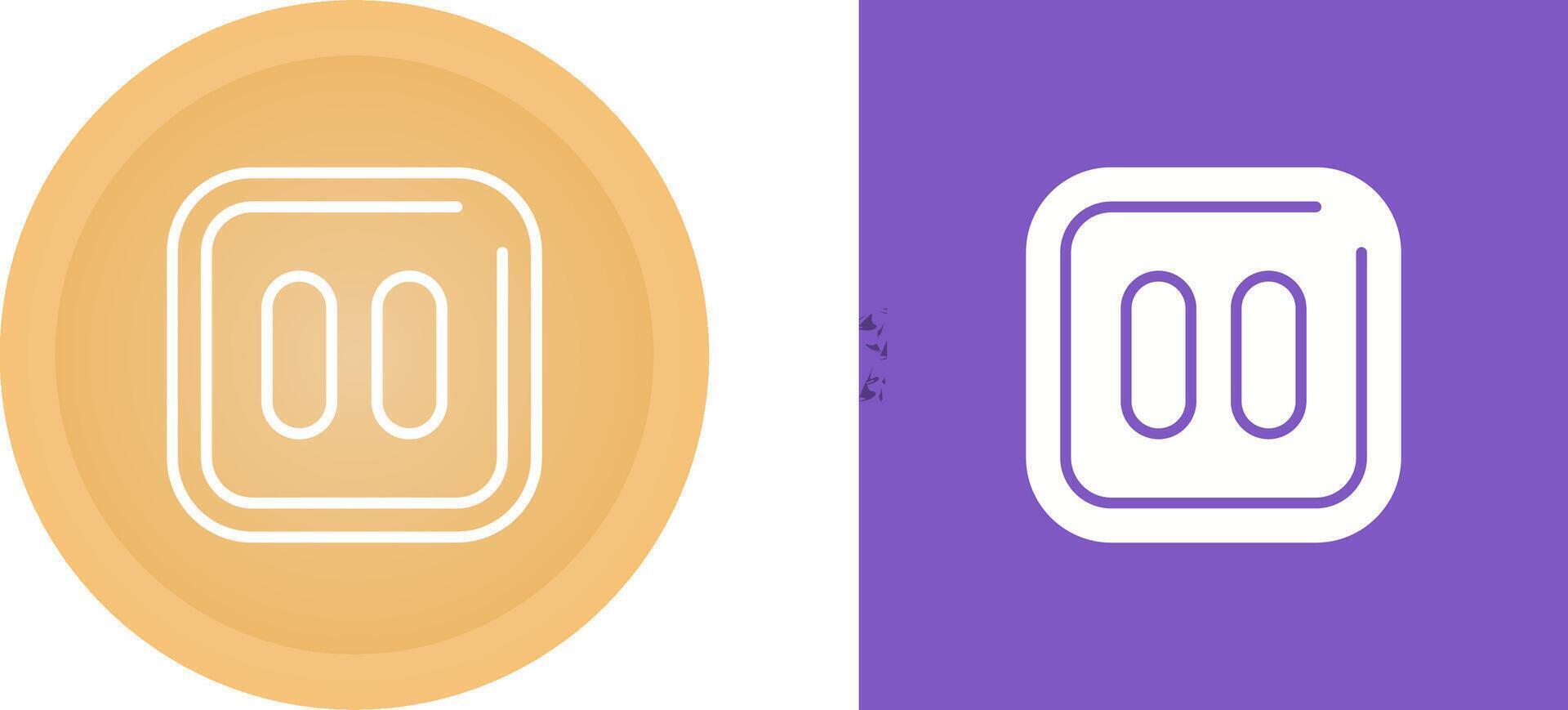 Pause Sqaure Vector Icon