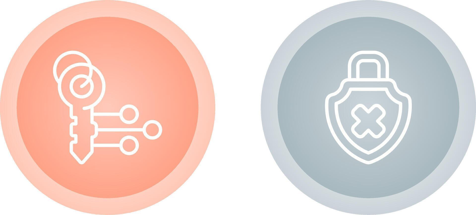 Unique Two Icons Set vector