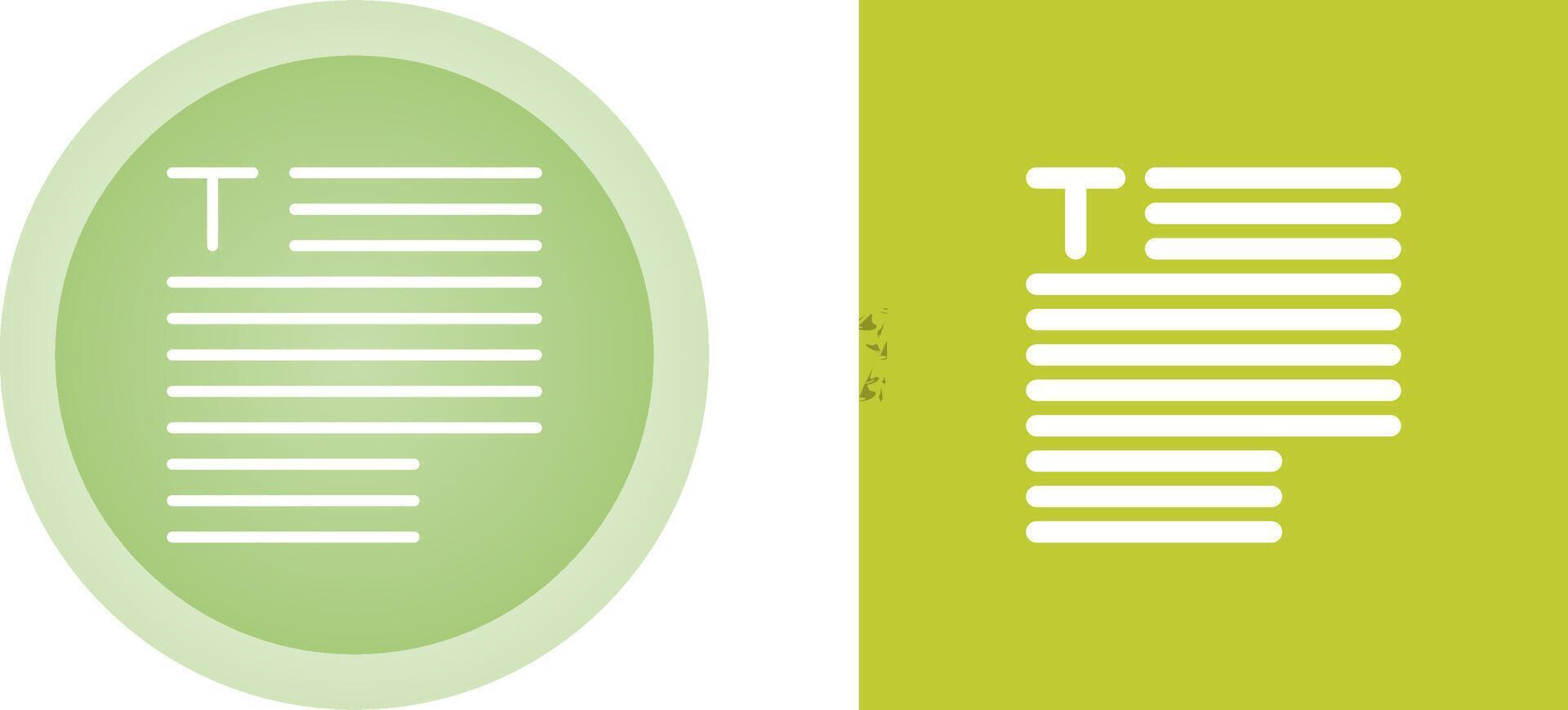Typography Vector Icon