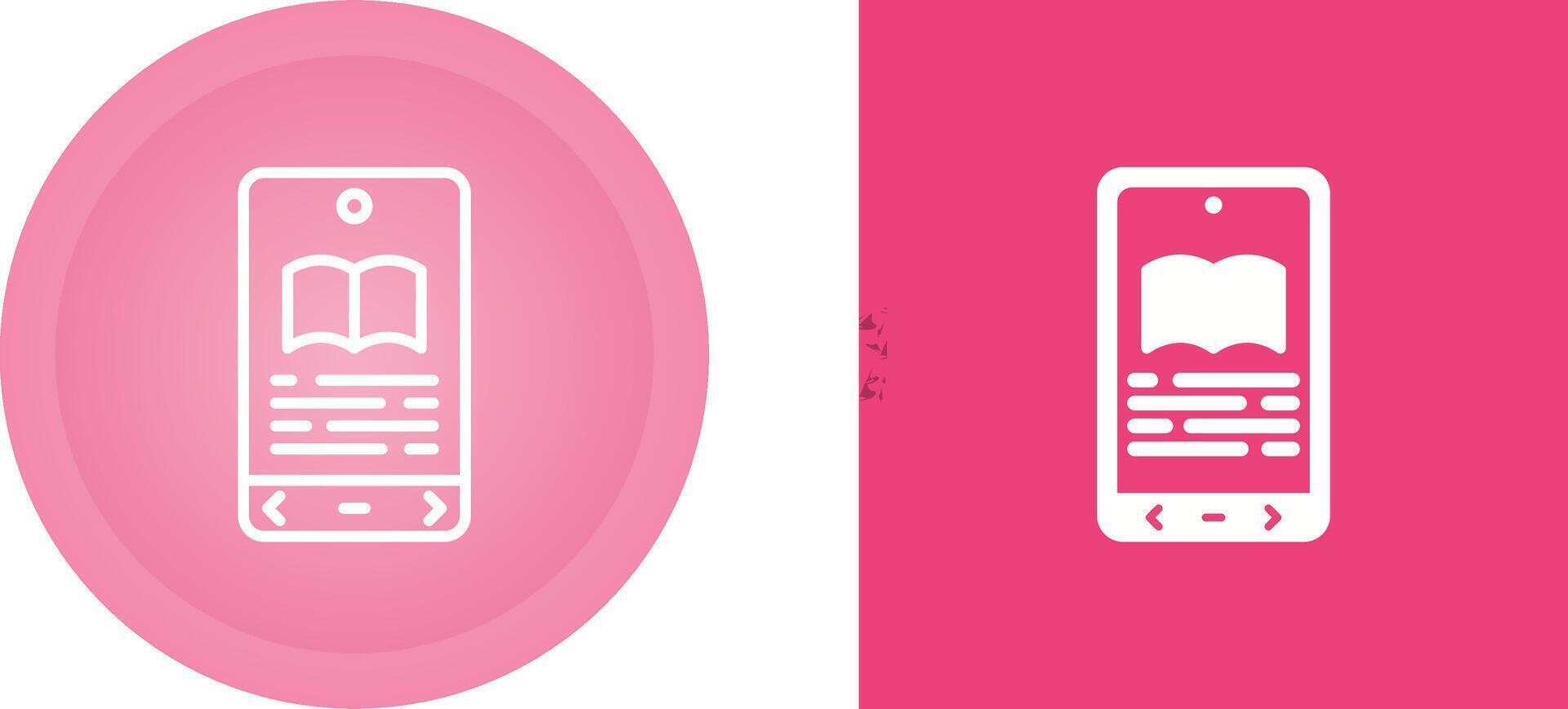 E book Reader Vector Icon
