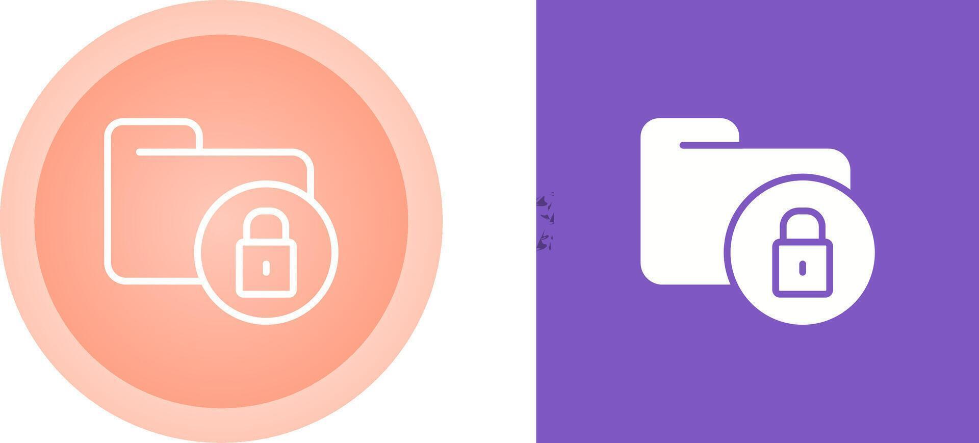 Secure Folder Vector Icon