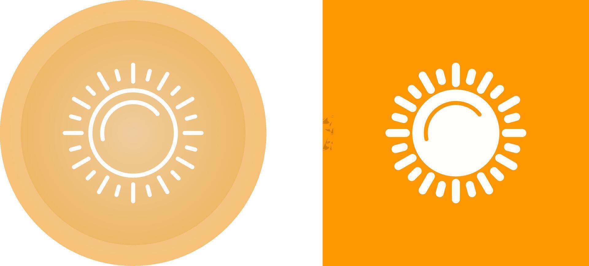 icono de vector de sol