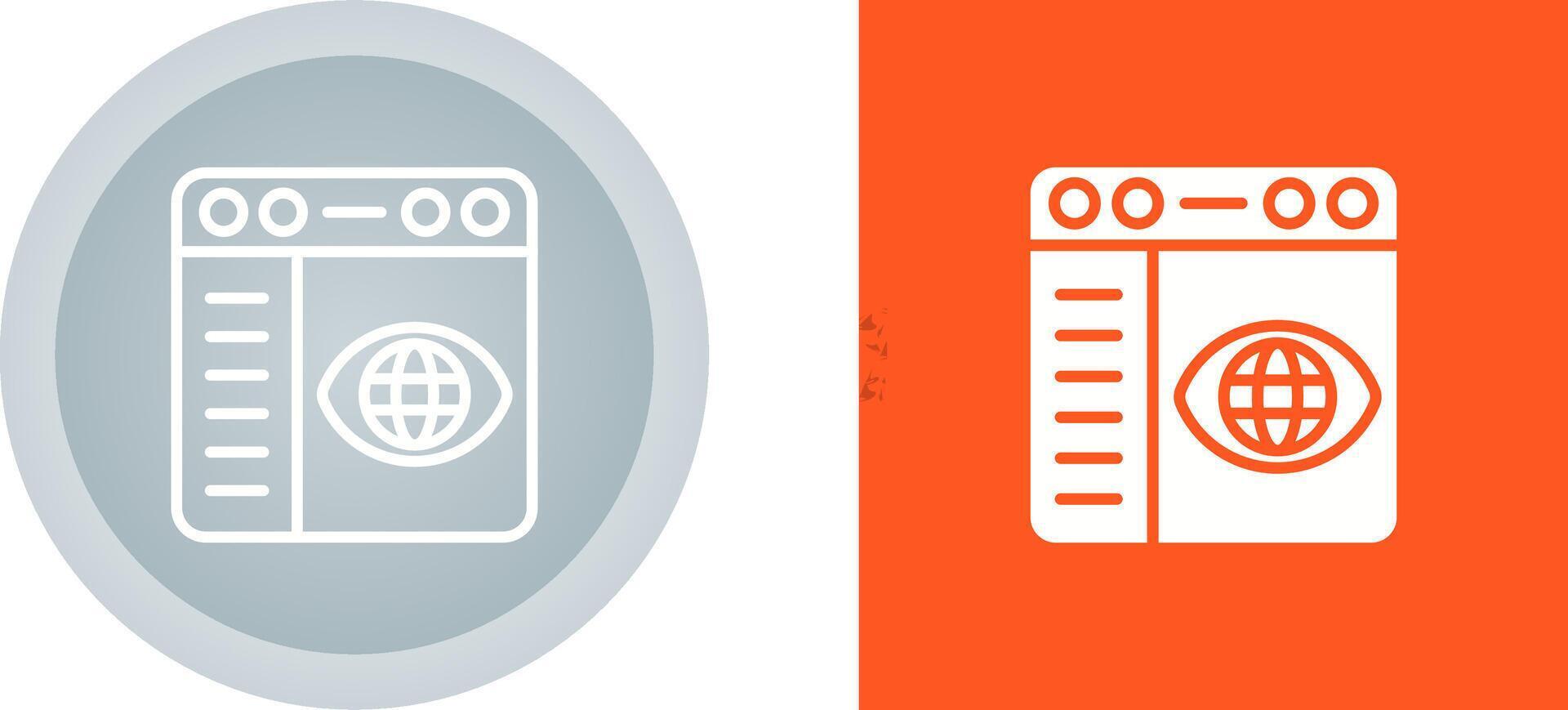 Browser Settings Vector Icon