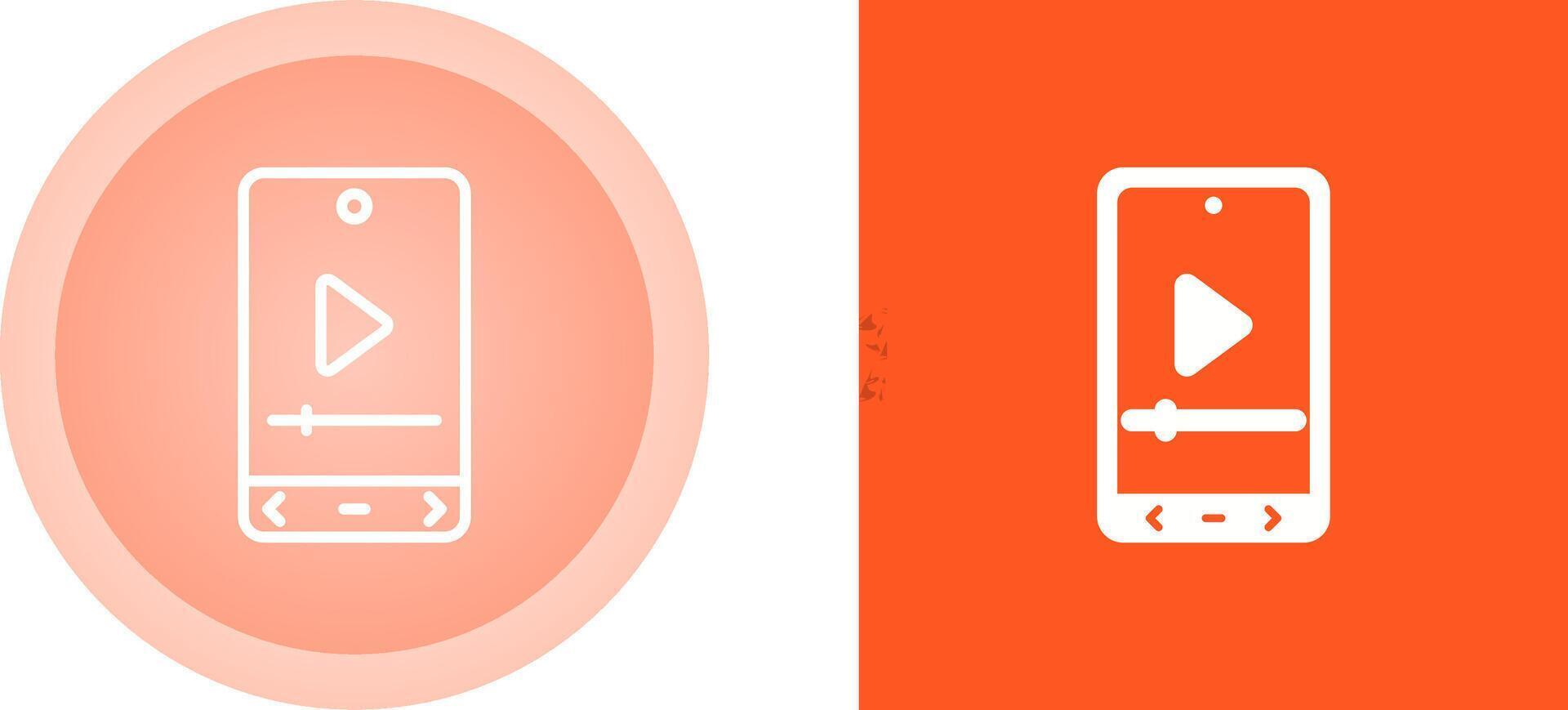Video Player Vector Icon