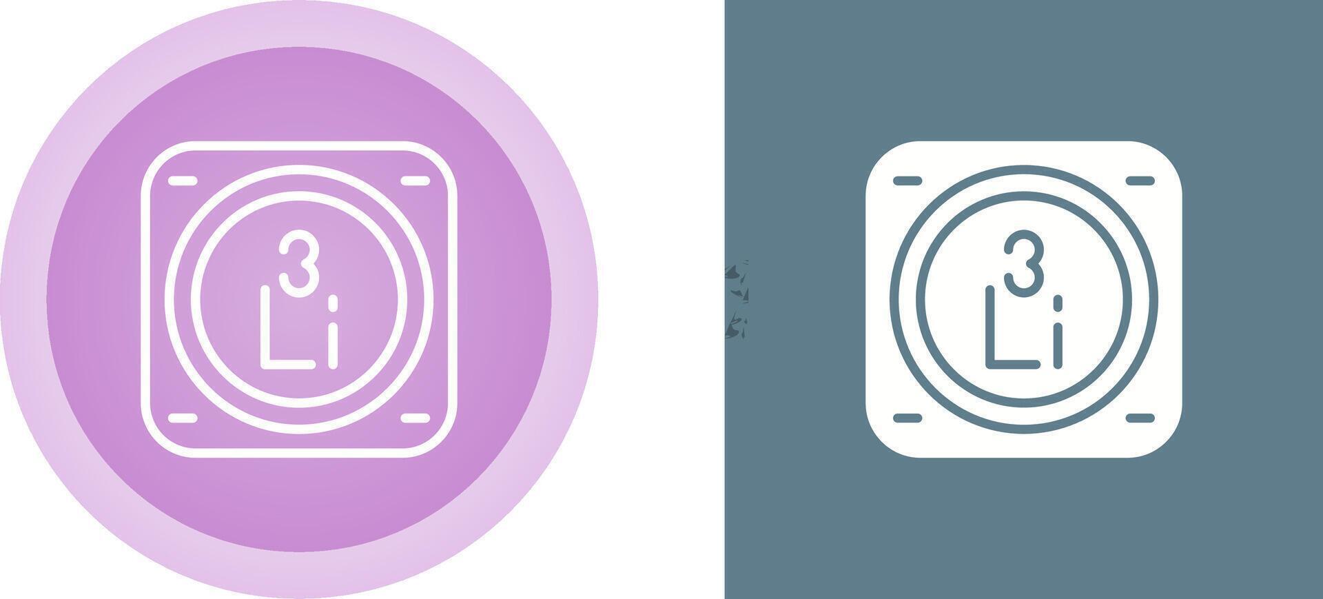Lithium Vector Icon