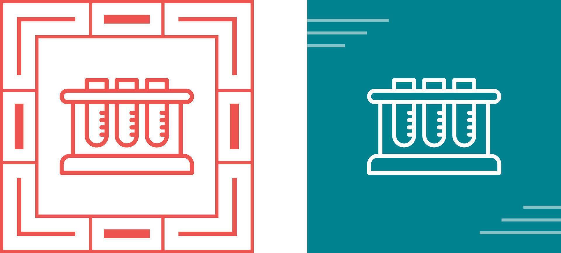 Test Tube Rack Vector Icon