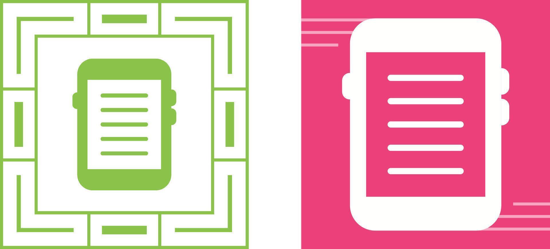 E-reader Vector Icon
